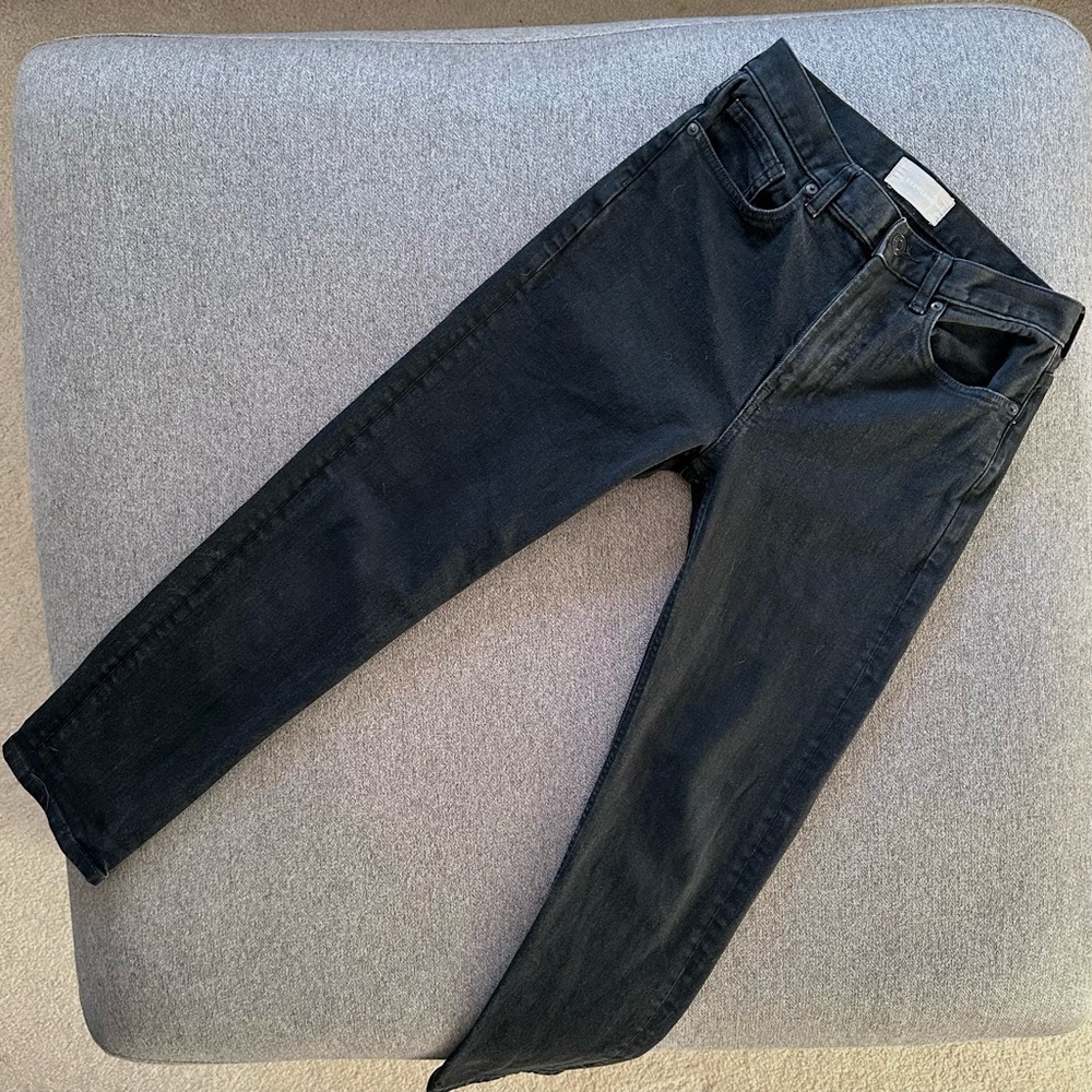 Everlane Black Denim Skinny Jeans Size 26 Regular